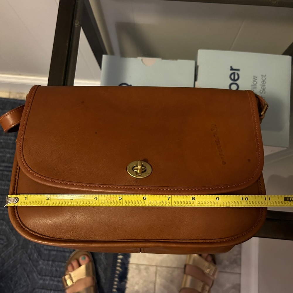 Vintage Coach City Bag British Tan Made in USA